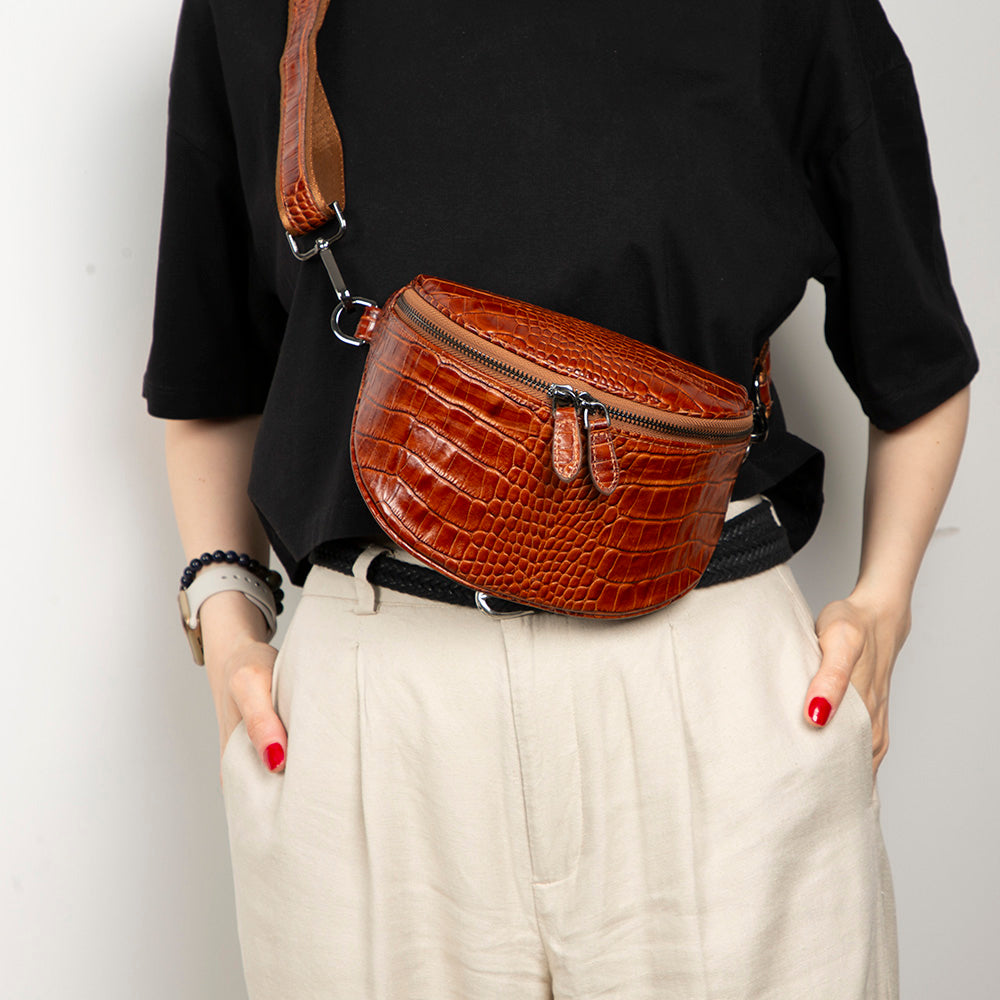compact-genuine-leather-belt-bag-with-double-zip