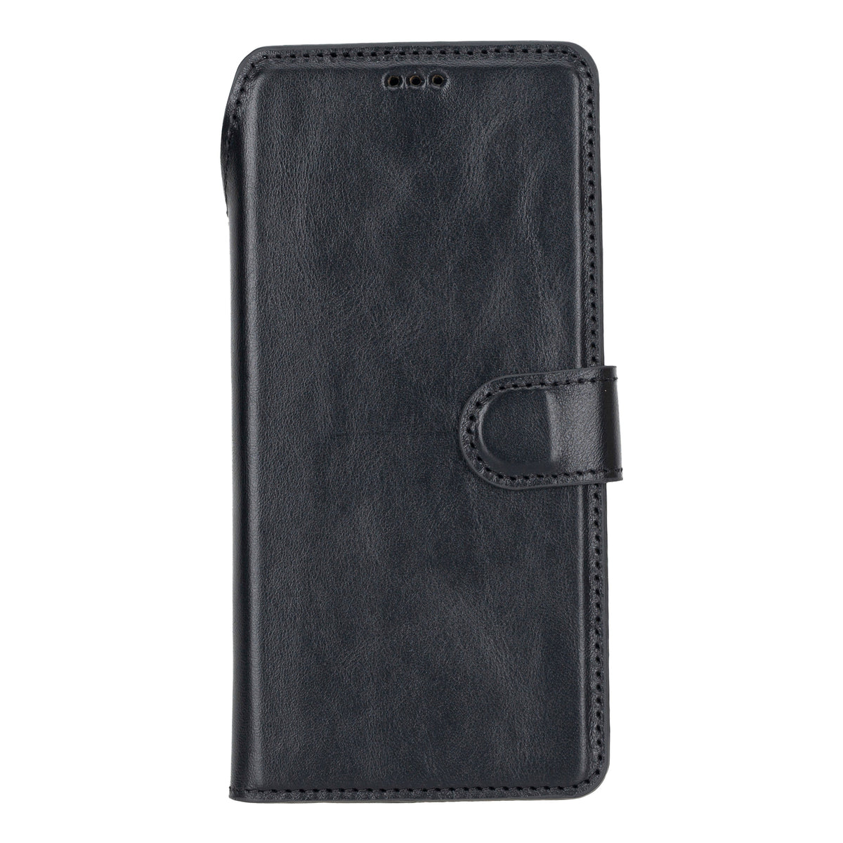 Black google pixel 10 wallet case on a white background