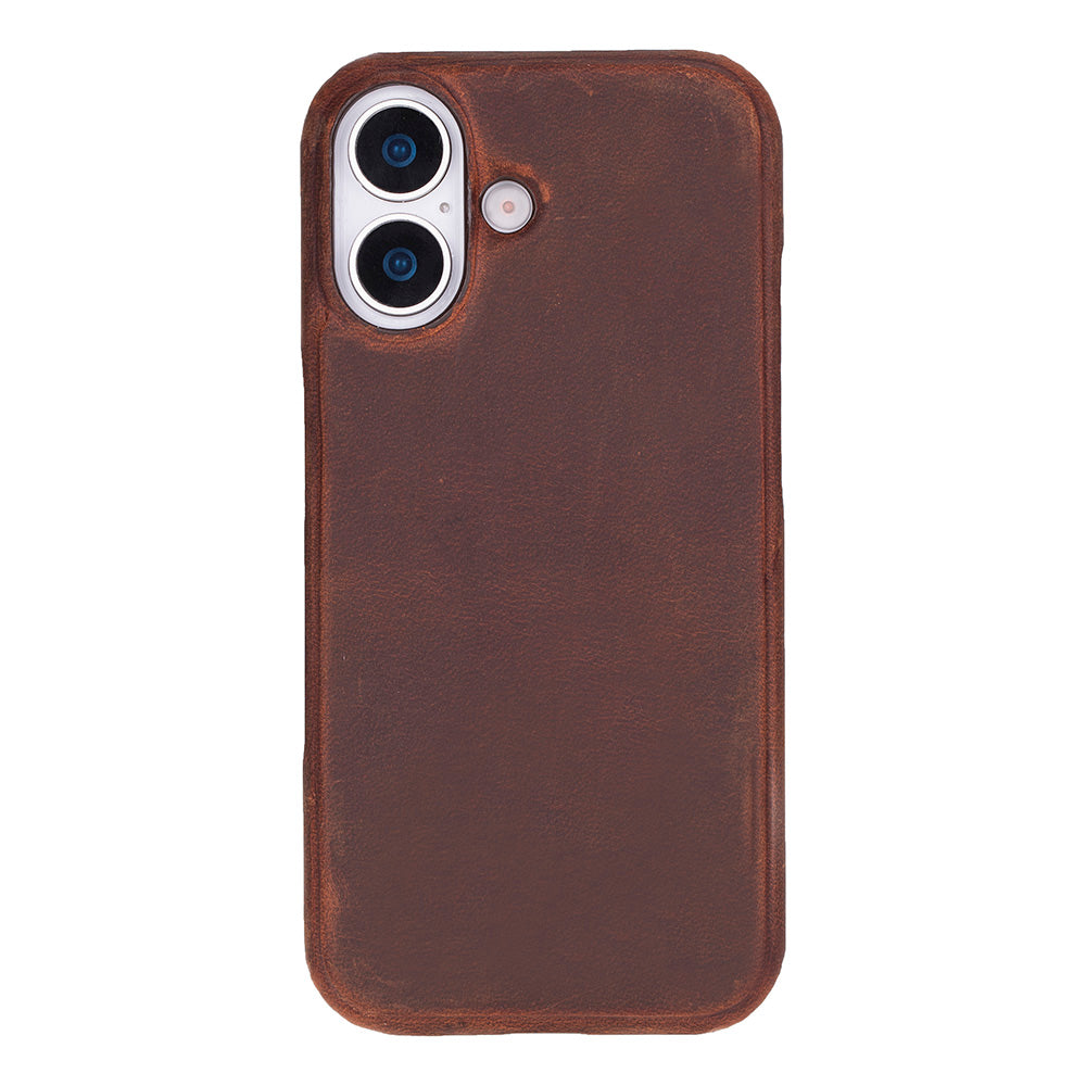 Ultimate Jacket genuine leather iPhone 17 6.3 inch case with suede lining