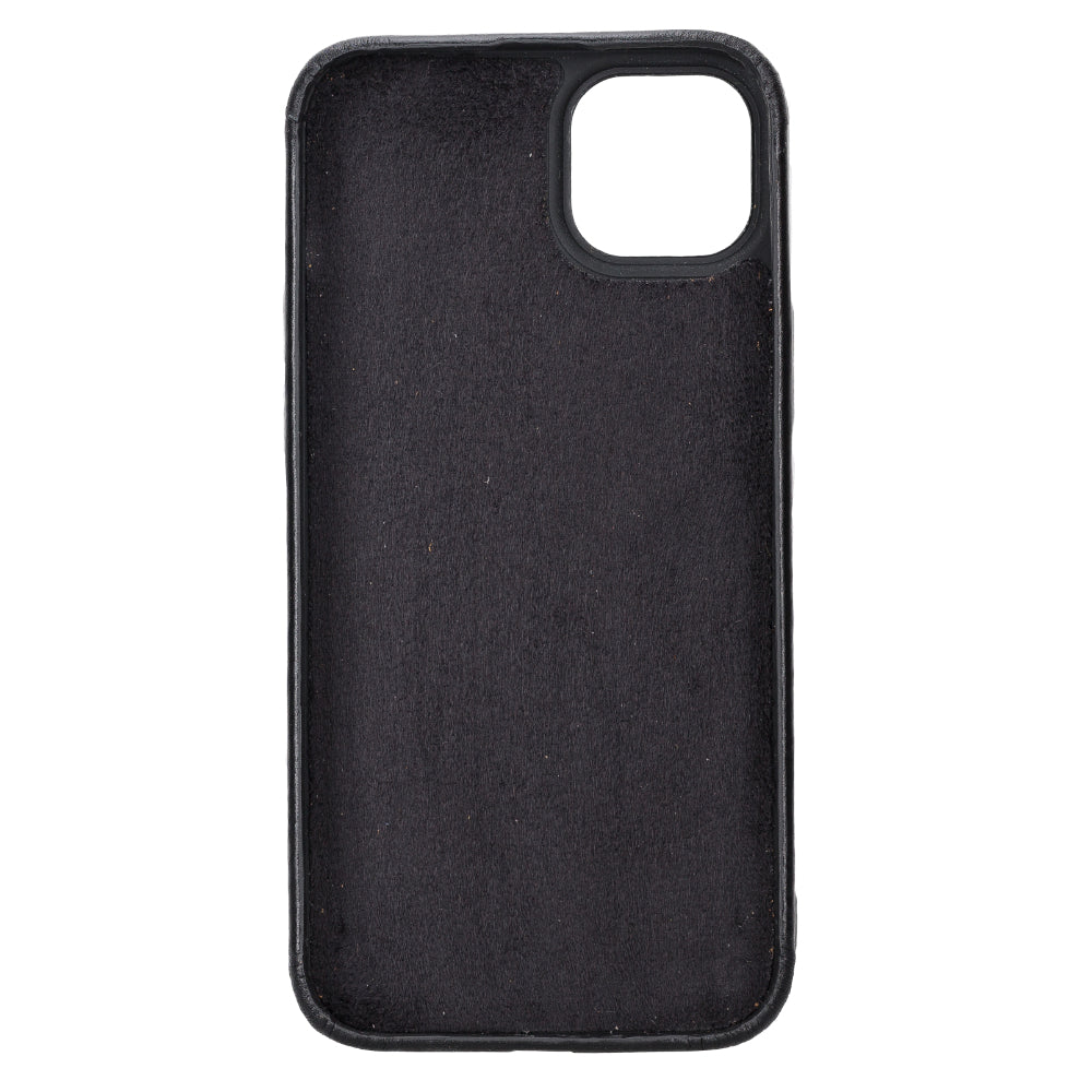Black phone case on a white background