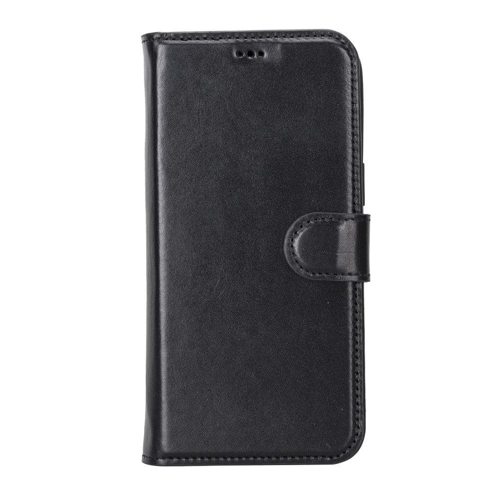 iPhone 14 leather wallet case with MagSafe, RFID protection, and card slots