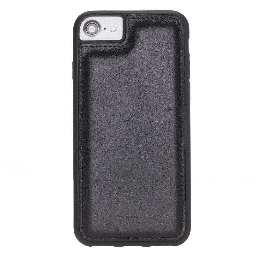 Black iphone case with a textured finish on a white background