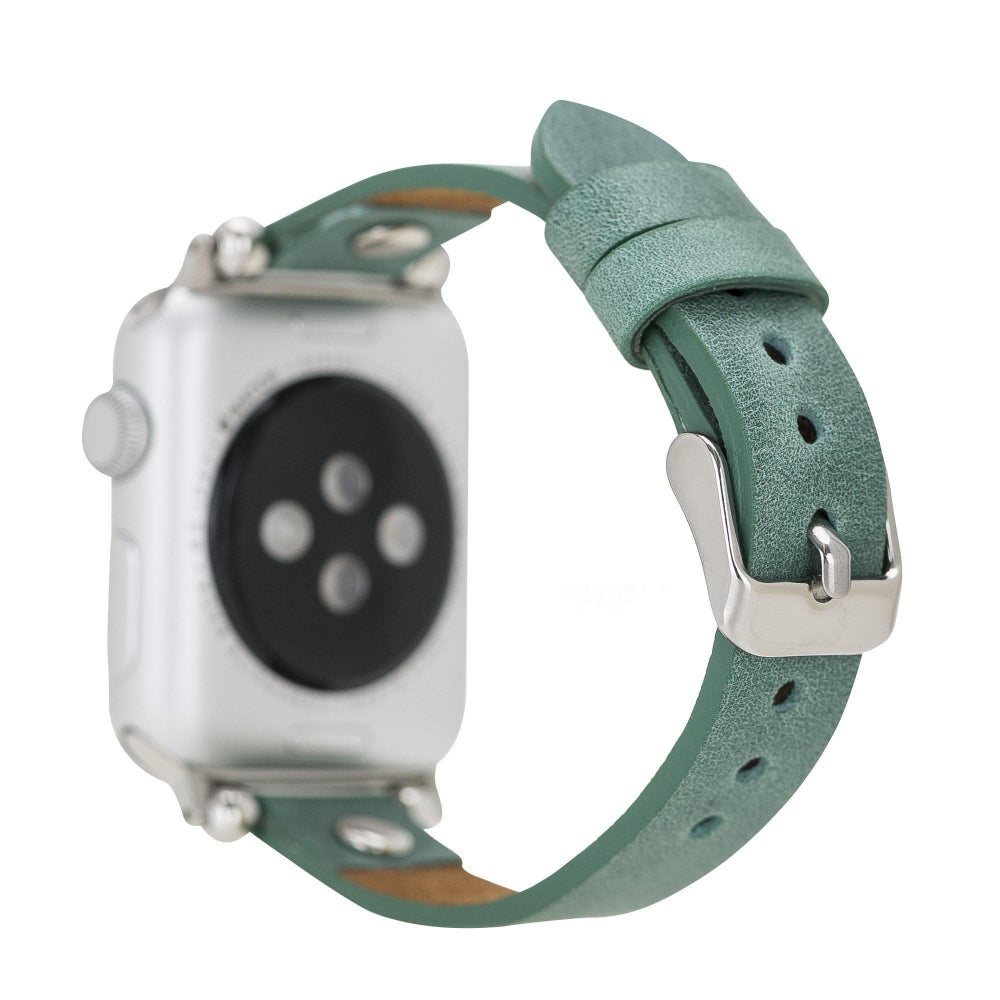 ferro-leather-apple-watch-band-silver-buckle-side-profile