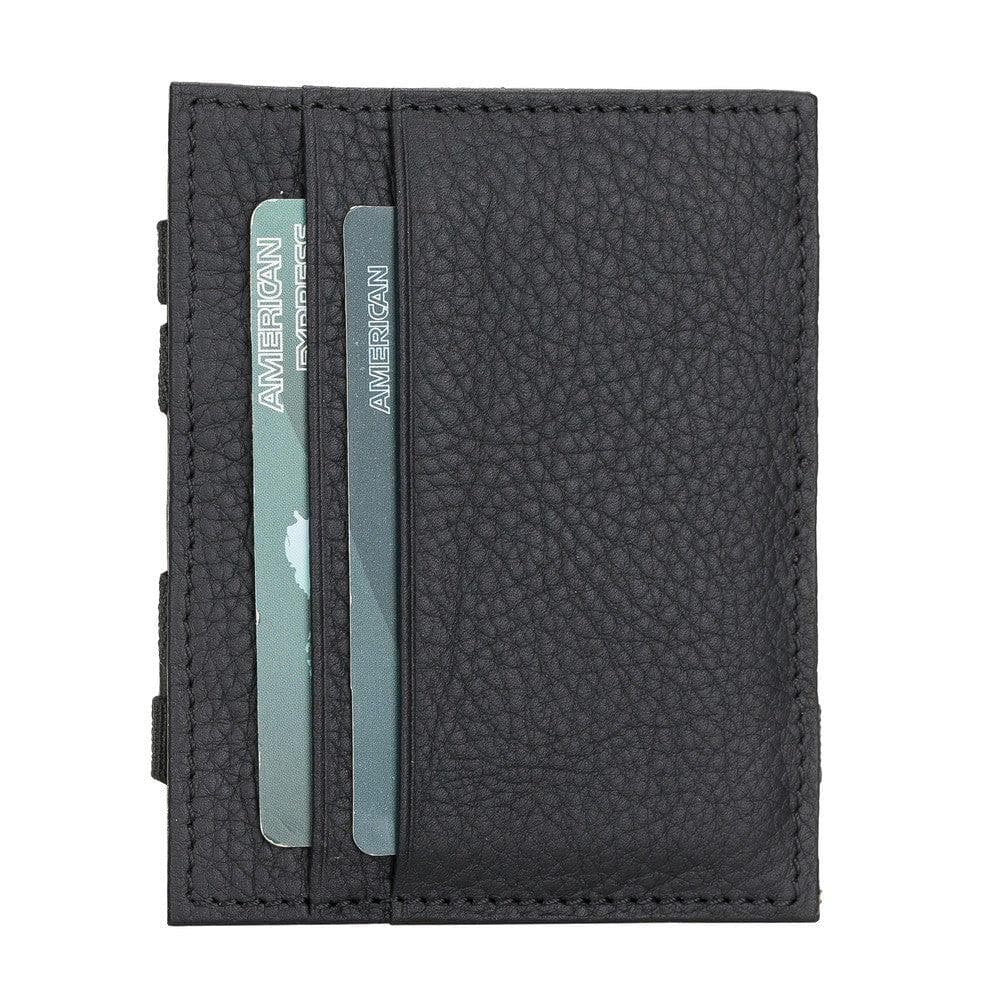 Minimalist brown leather wallet for everyday carry