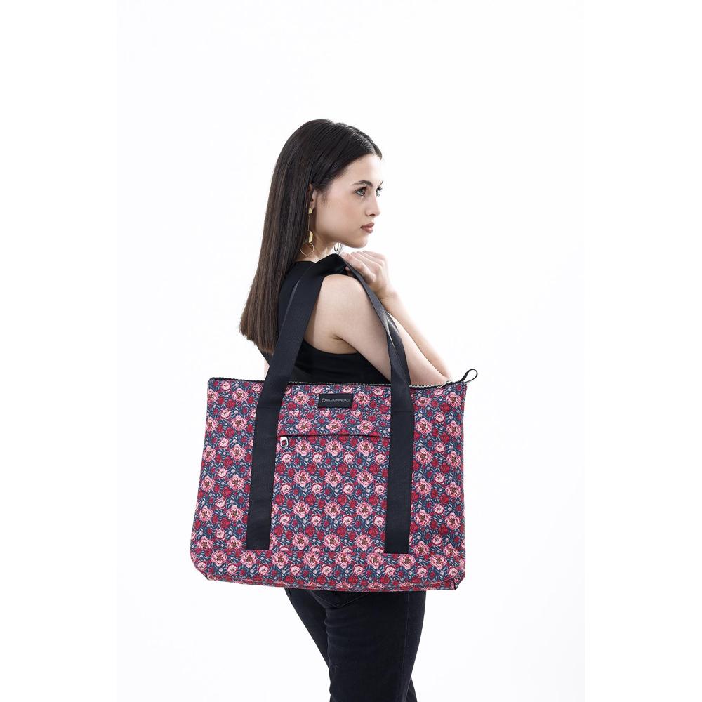 Eco-friendly travel tote made from recycled fabric
