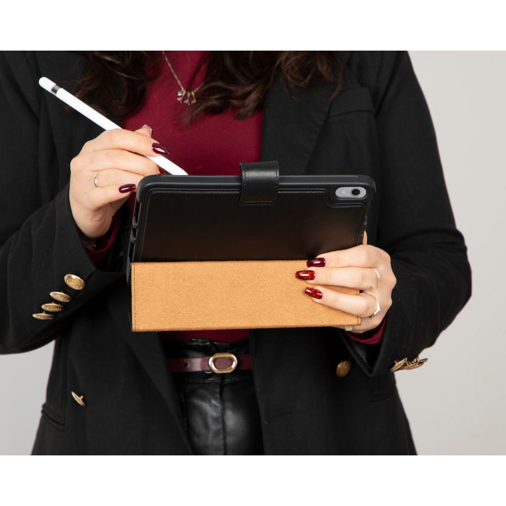 Premium Genuine Leather Protective Case for iPad Mini 2024