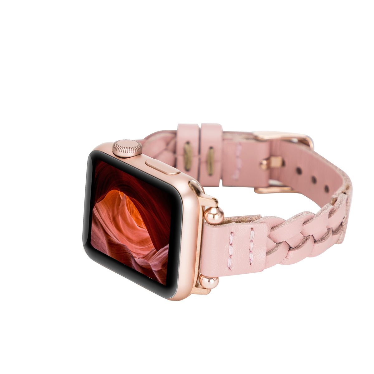 Monaco geflochtenes Lederarmband für Apple Watch