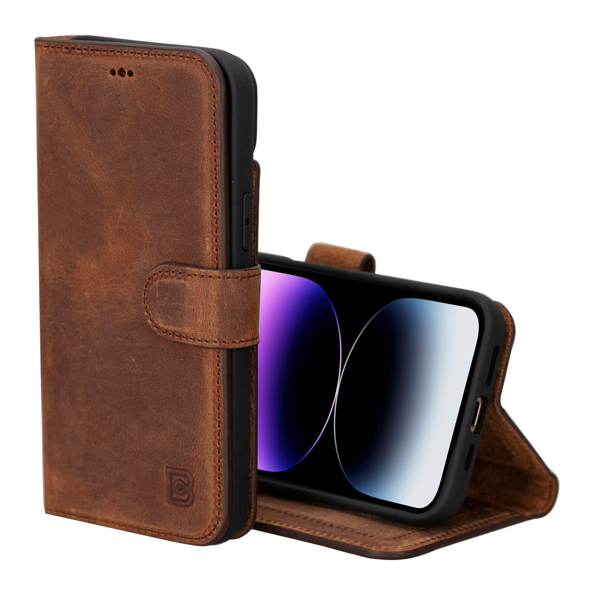 Fuzzy iPhone 16 (6.1") Leather Wallet Case