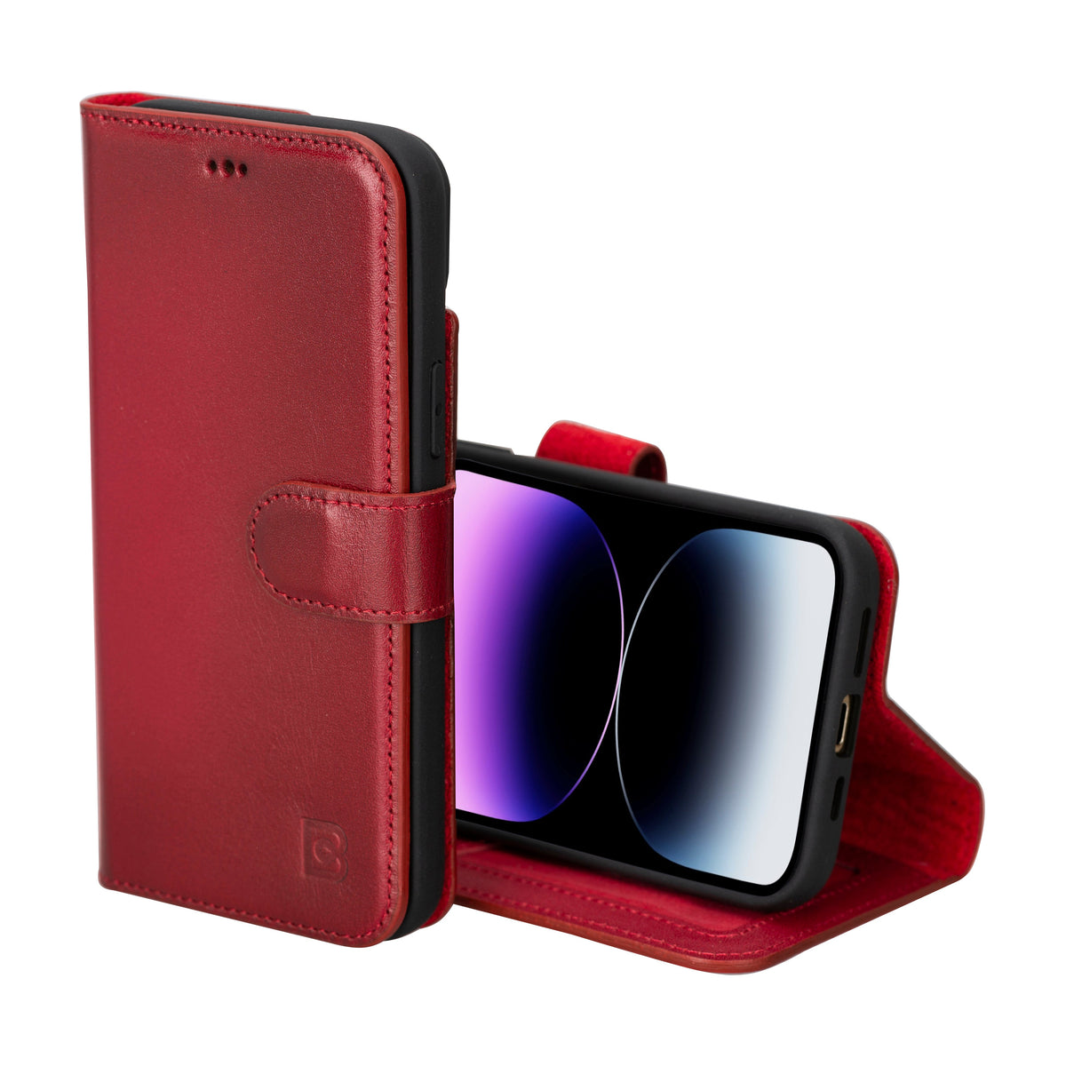 Fuzzy iPhone 16 Pro Max (6.9") Leder-Brieftaschenhülle