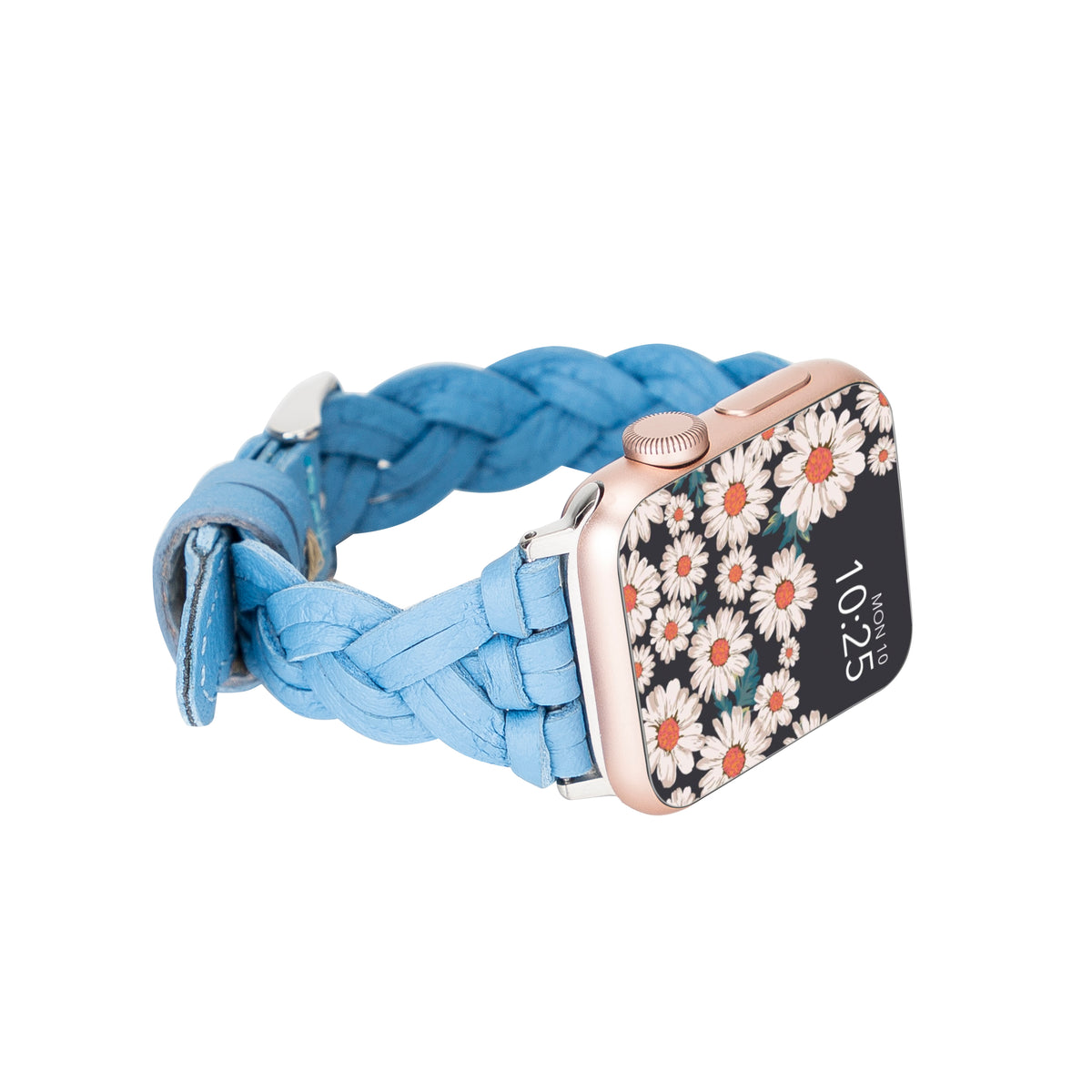 Schönes geflochtenes Lederarmband für die Apple Watch