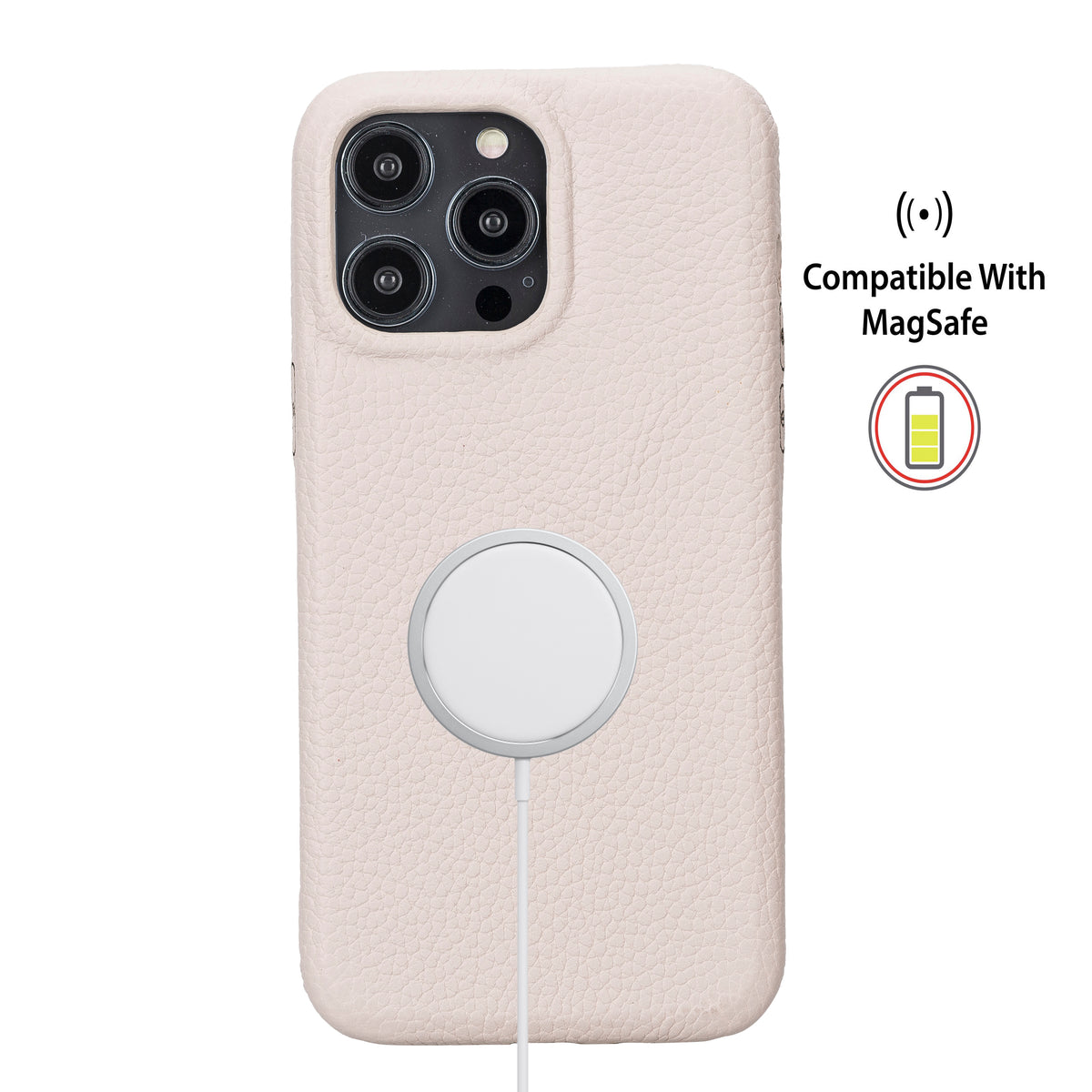 Phone case with MagSafe compatibility feature on a white background