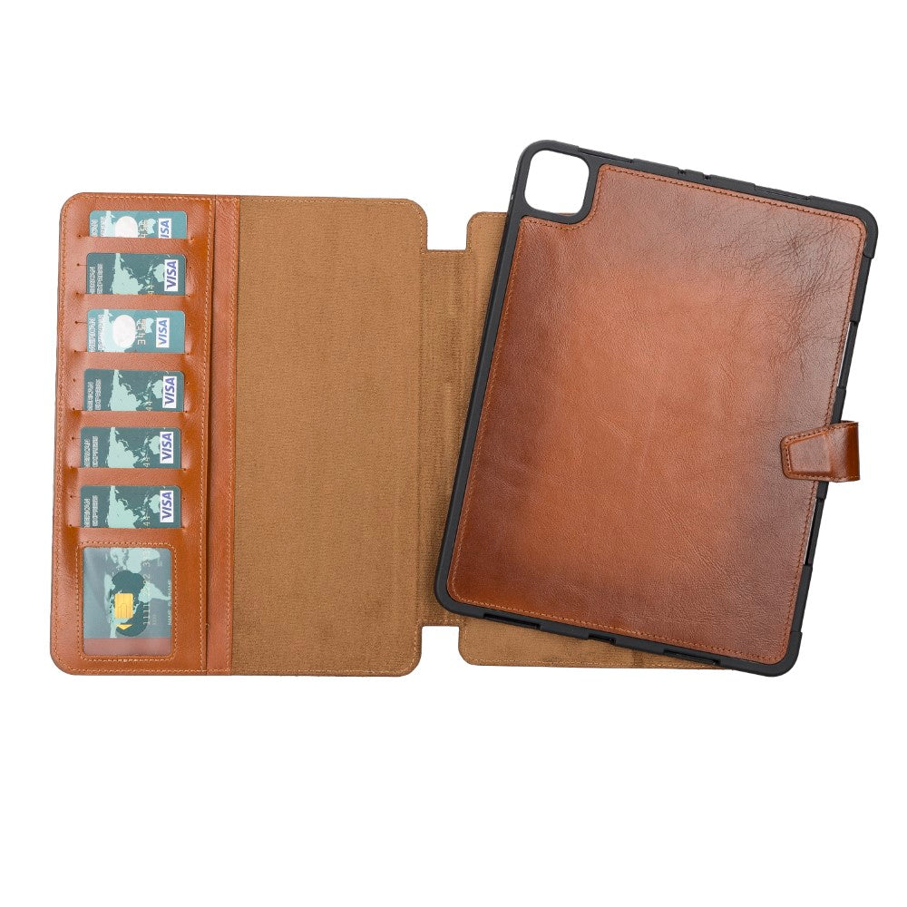 Premium leather detachable wallet cover for iPad Pro 11 inch