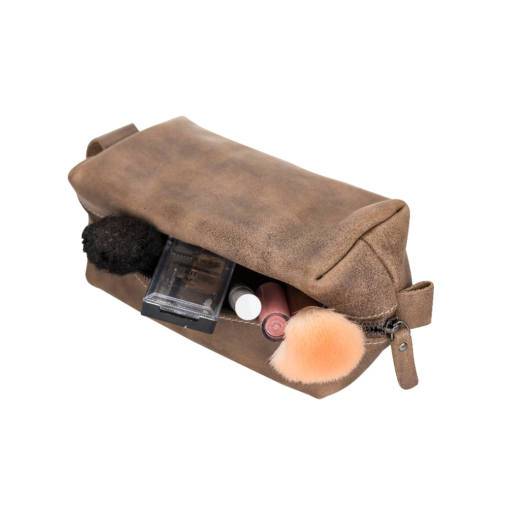 Eve Leather Dopp Kit, Large, for Women and Men