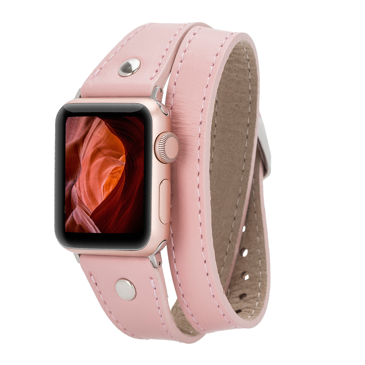 Atlas Double Tour Leather Apple Watch Band