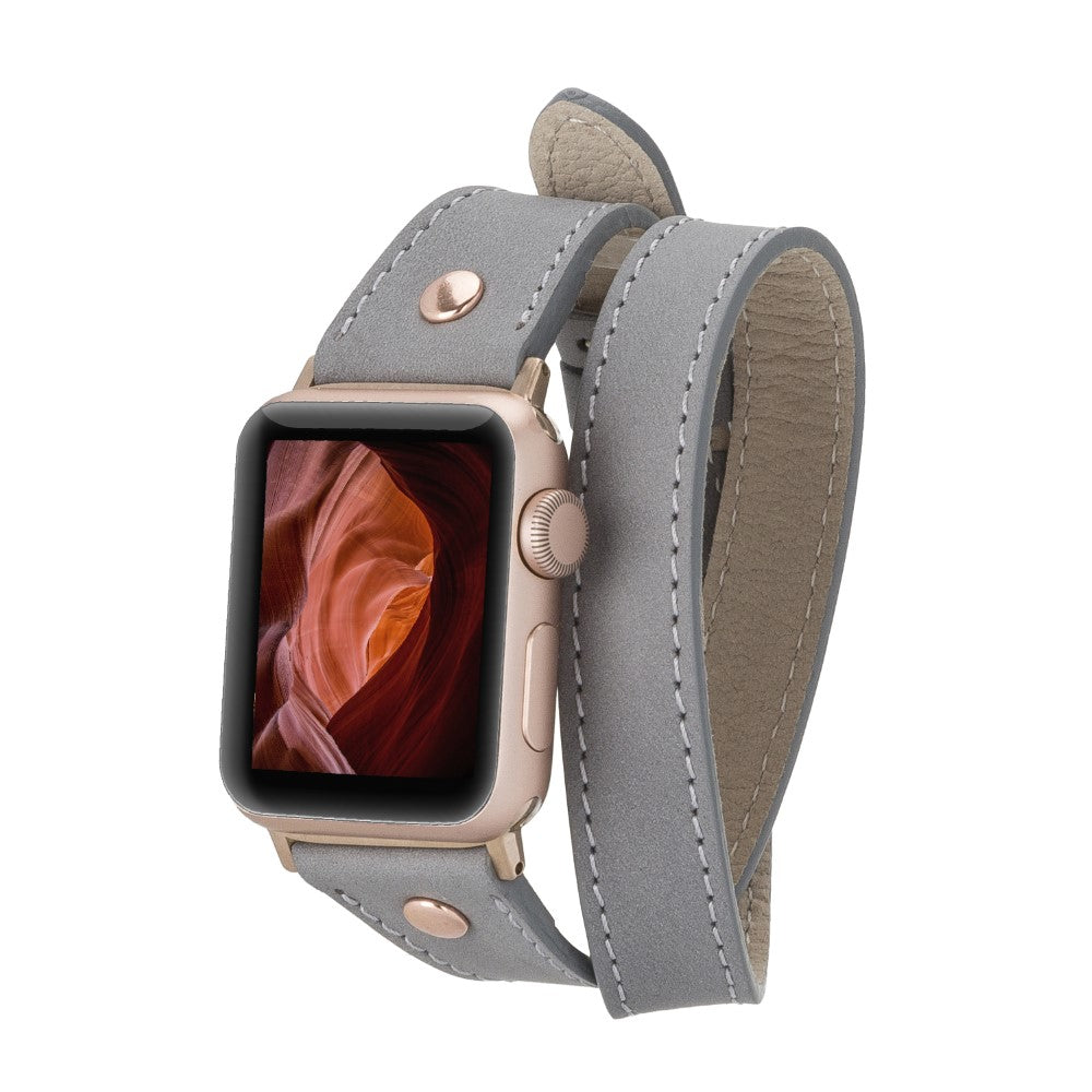 Atlas Double Tour Leather Apple Watch Band