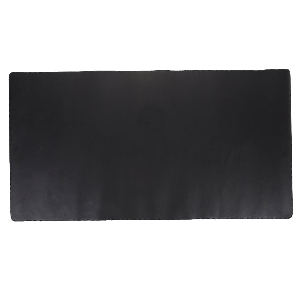 Black leather mat on a white background