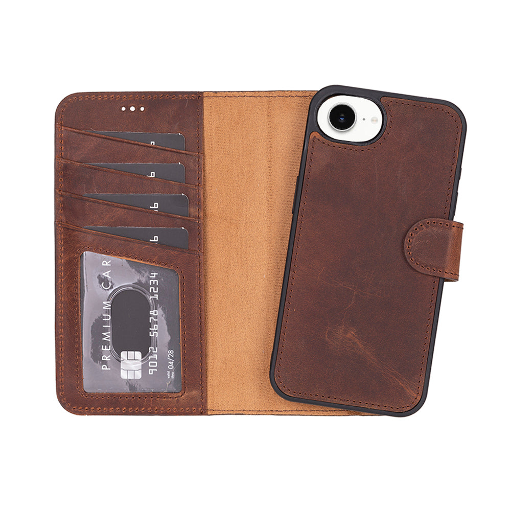 Cannes iPhone 16E Leather Wallet Case