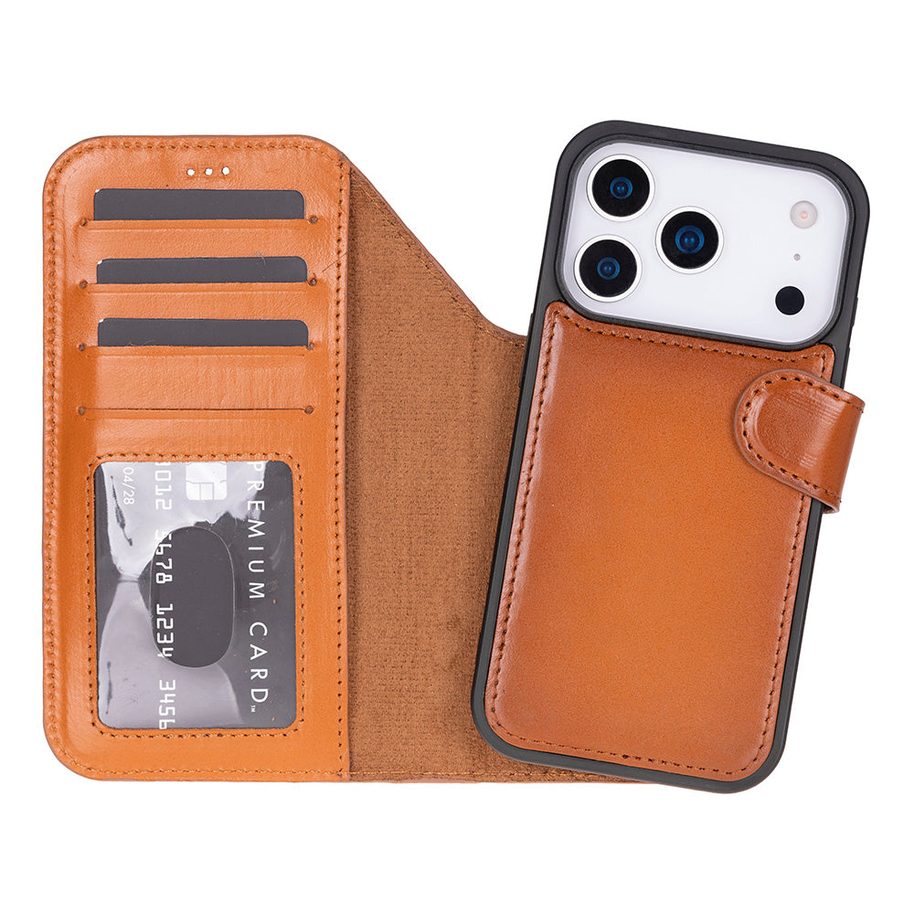 Monaco iPhone 17 Pro (6.3") Leather Wallet Case