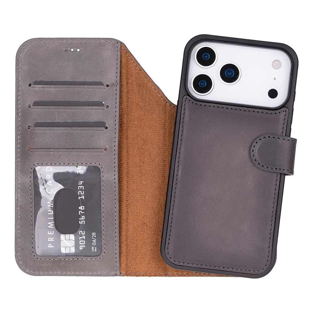 Monaco iPhone 18 Pro Max (6.9") Leather Wallet Case