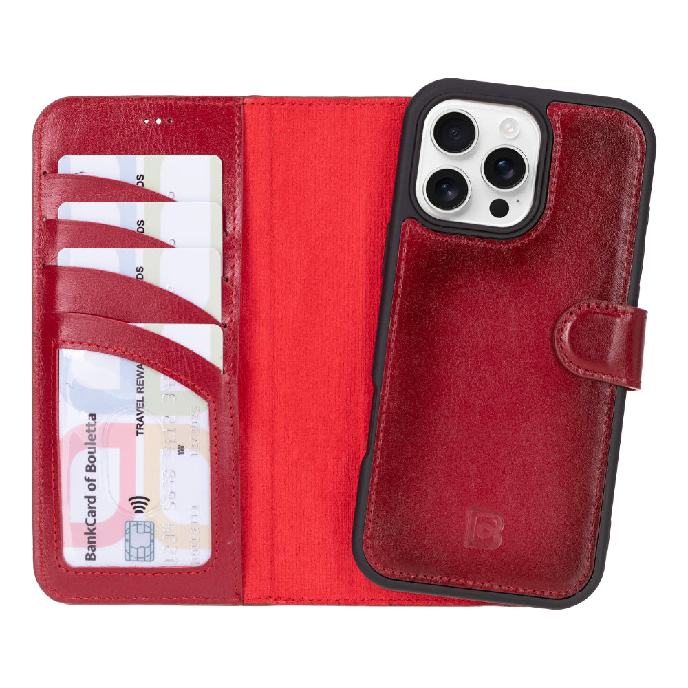 Fuzzy iPhone 16 Pro (6.3") Leather Wallet Case