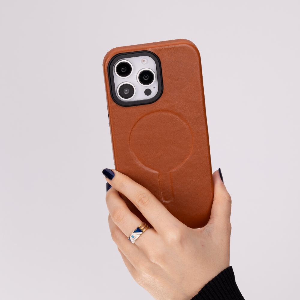 Vento iPhone 16 Pro Max Genuine Leather Snap on Case