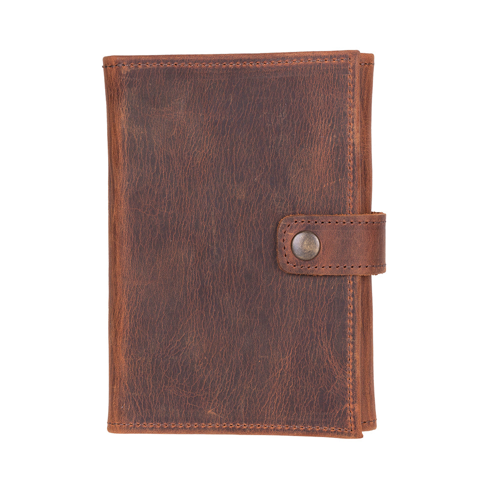 Compact leather watch strap organizer for travel and daily storage