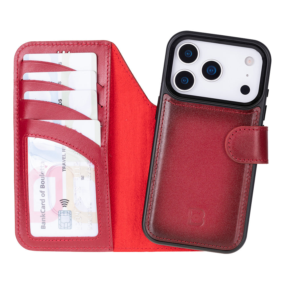 Cannes iPhone 17 &18 Pro (6.3") Leather Wallet Case