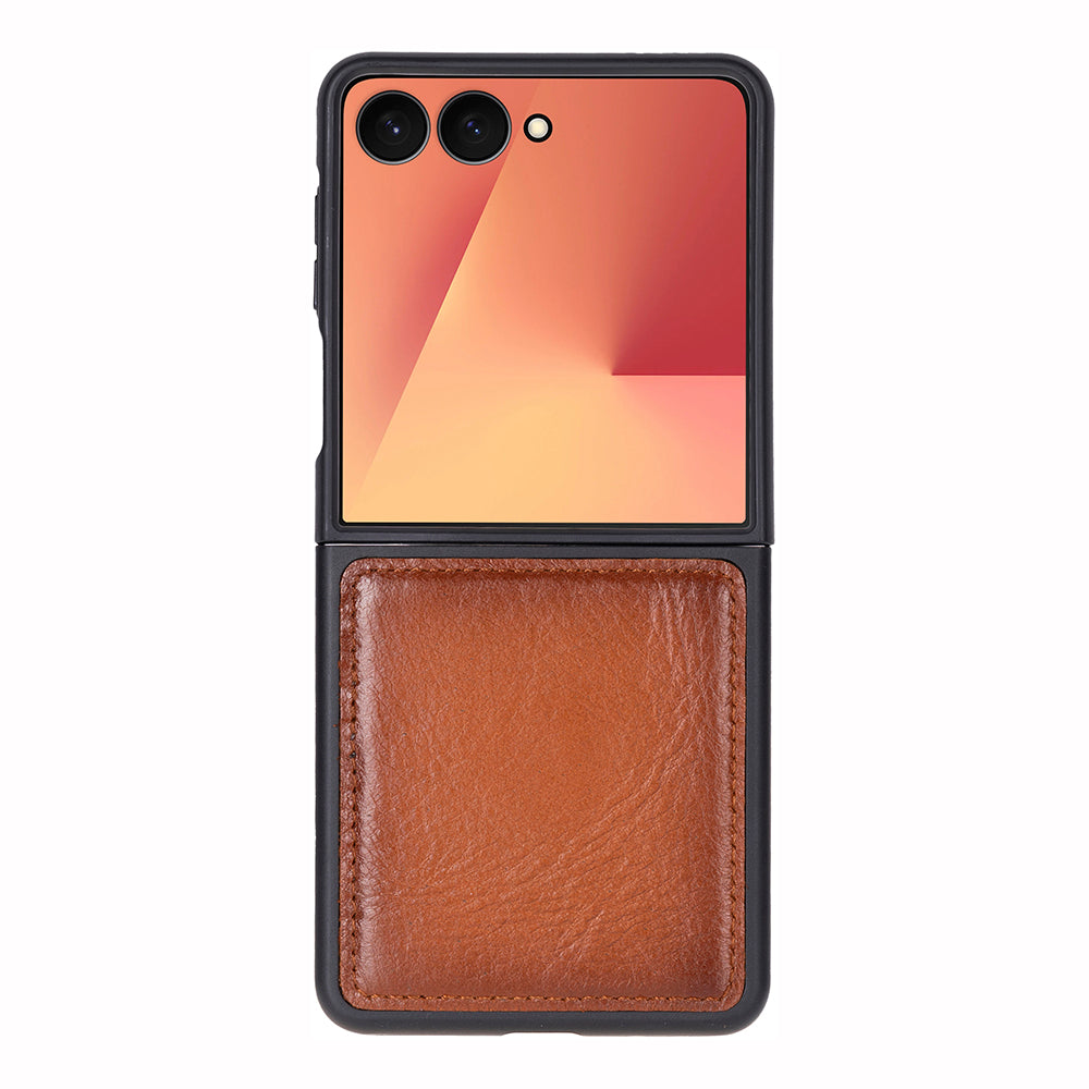 Louve Samsung Galaxy Z Flip 7 Leather Back Cover Case
