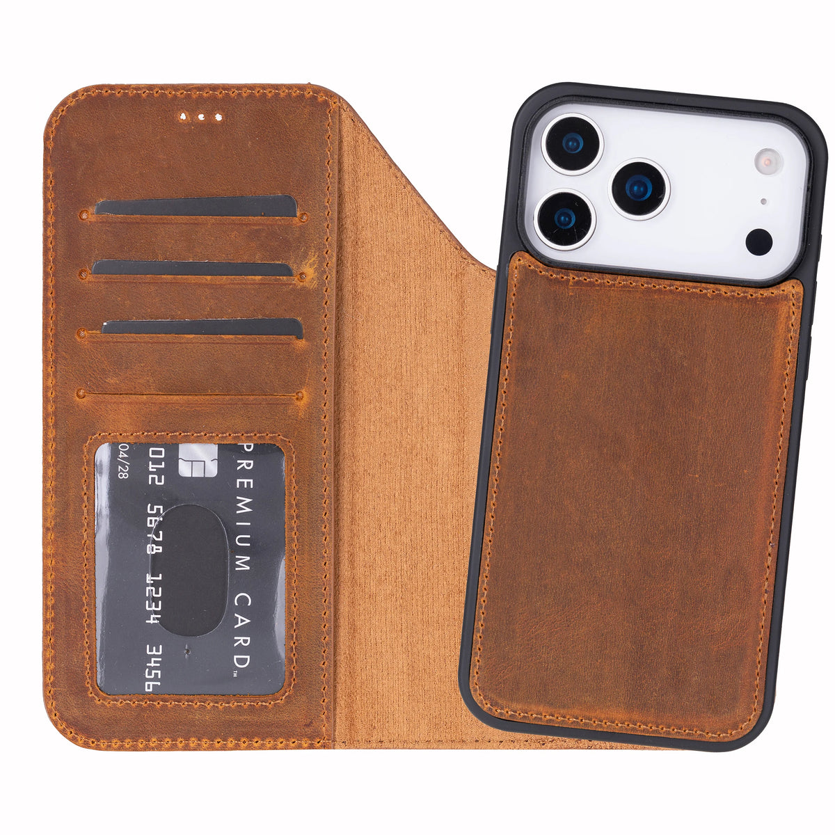 Monaco iPhone 18 Pro (6.3") Leather Wallet Case