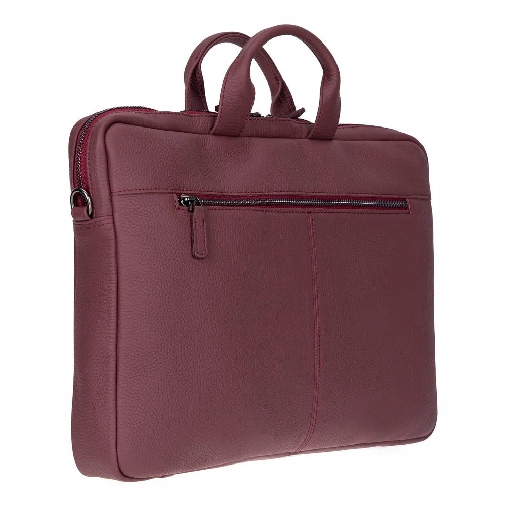 Truro 16" Leather Business Briefcase / Laptop Bag
