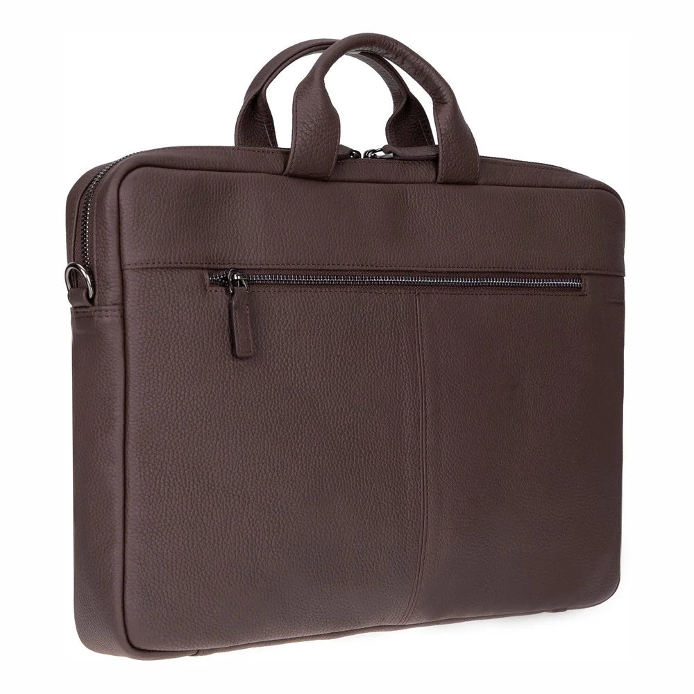 Truro 16" Leather Business Briefcase / Laptop Bag