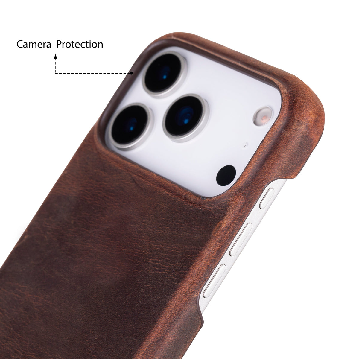 iPhone 17 Pro (6.3") Ultimate Jacket Genuine Leather Case - Apple iPhone 17 pro Genuine Leather Ultimate Jacket Back Cover - Bouletta