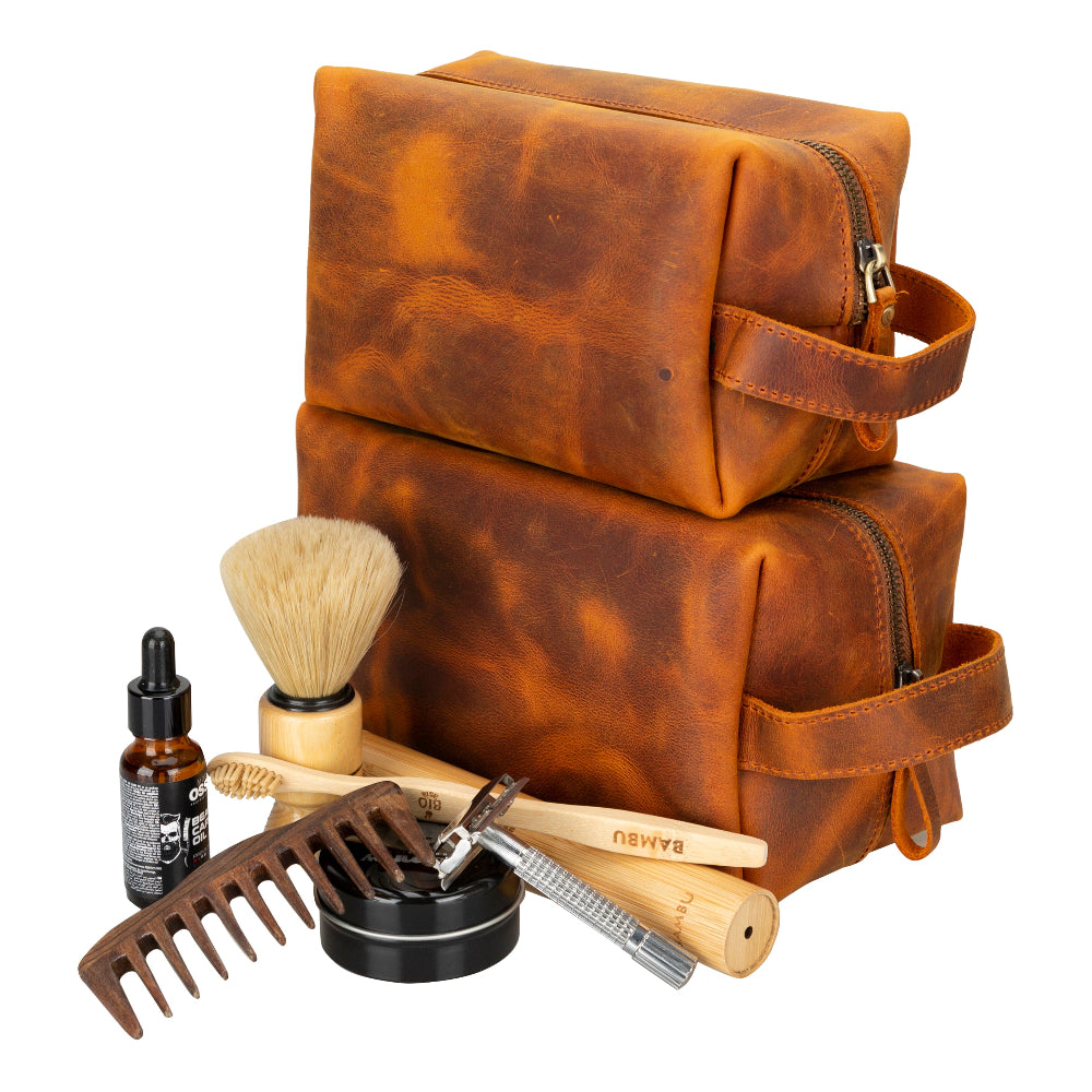 Eve Leather Dopp Kit, Medium, for Women and Men