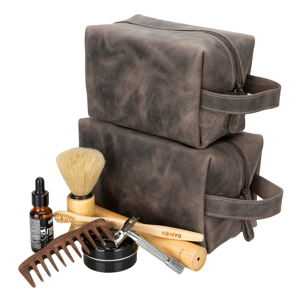 Eve Leather Dopp Kit, X Large, for Women and Men