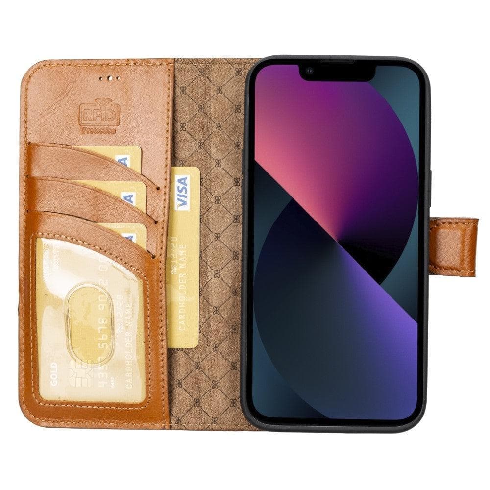 Cannes Leder Wallet Hülle für iPhone 14 Plus (6.7")