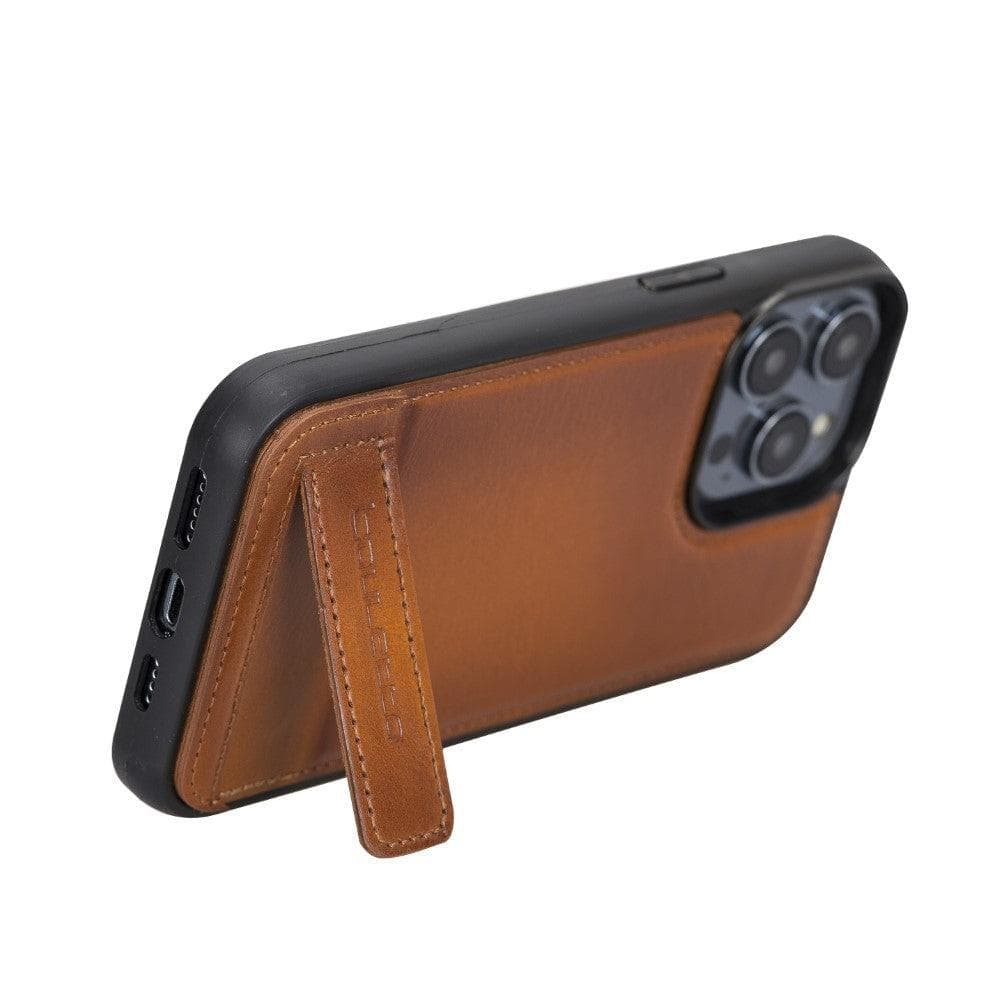 Antibes iPhone 14 (6.1") Leather Back Cover with Stand