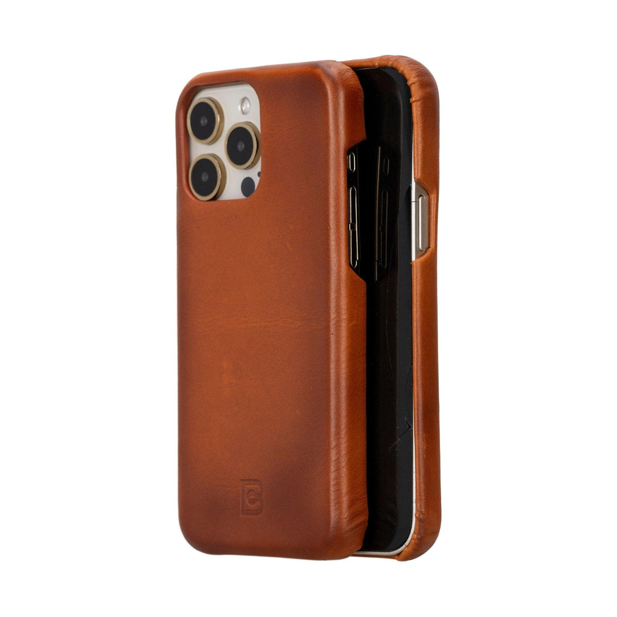 Tours Coque arrière entièrement en cuir à clipser pour iPhone 15 Pro Max (6.7") F360