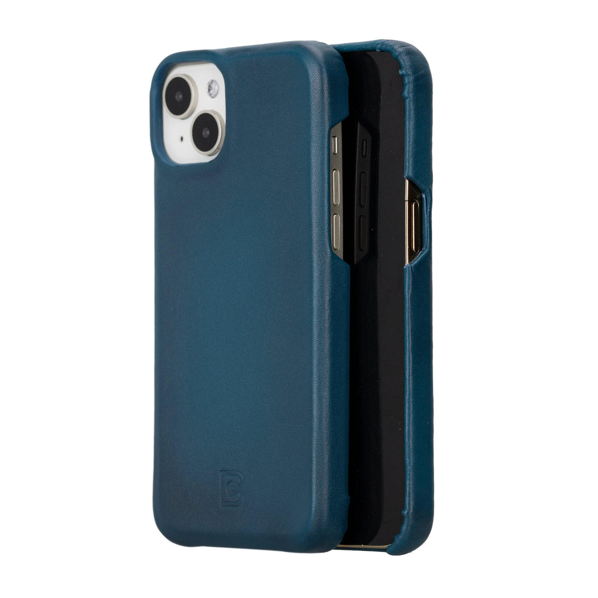 Tours Coque arrière entièrement en cuir à clipser pour iPhone 15 (6.1") F360