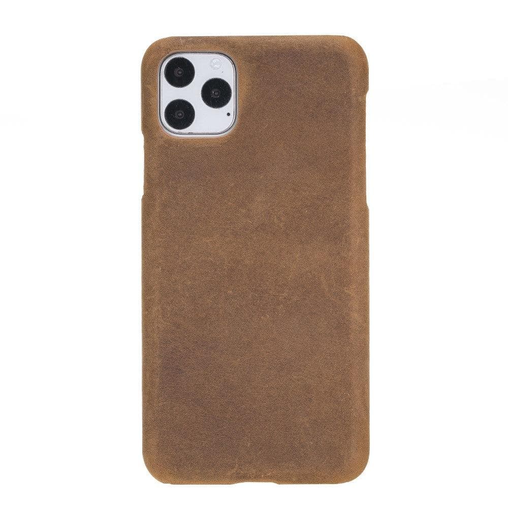 Brown phone case on a white background