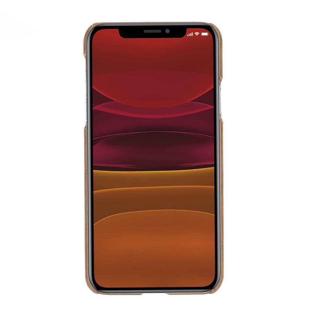 Smartphone with a colorful display on a white background