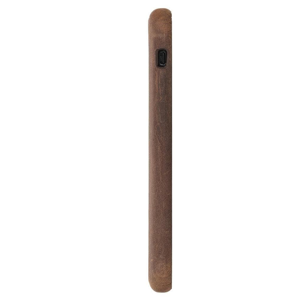 Wooden phone case on a white background