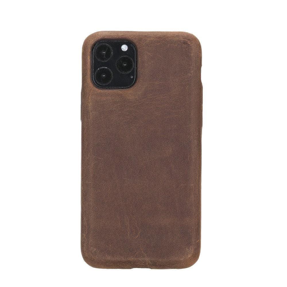 Brown phone case on a white background