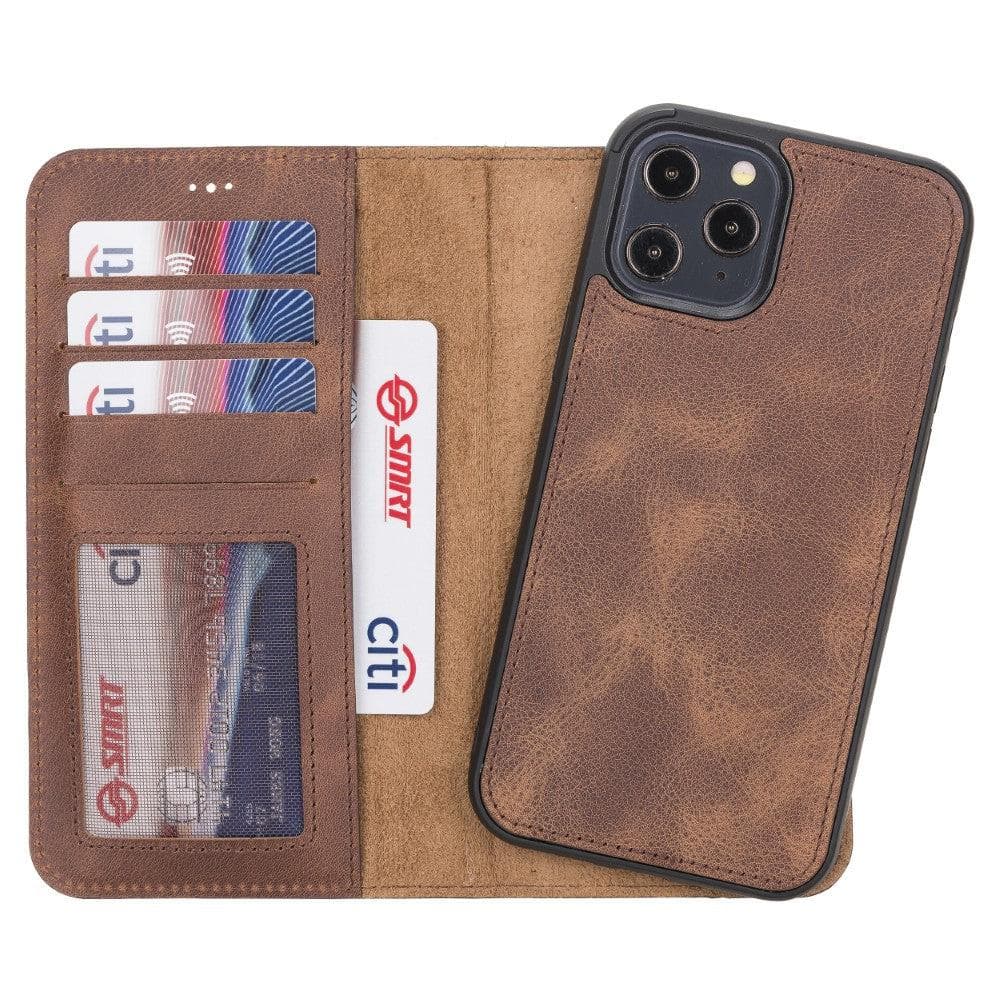 Monaco iPhone 12 Mini (5.4") Leather Wallet Case