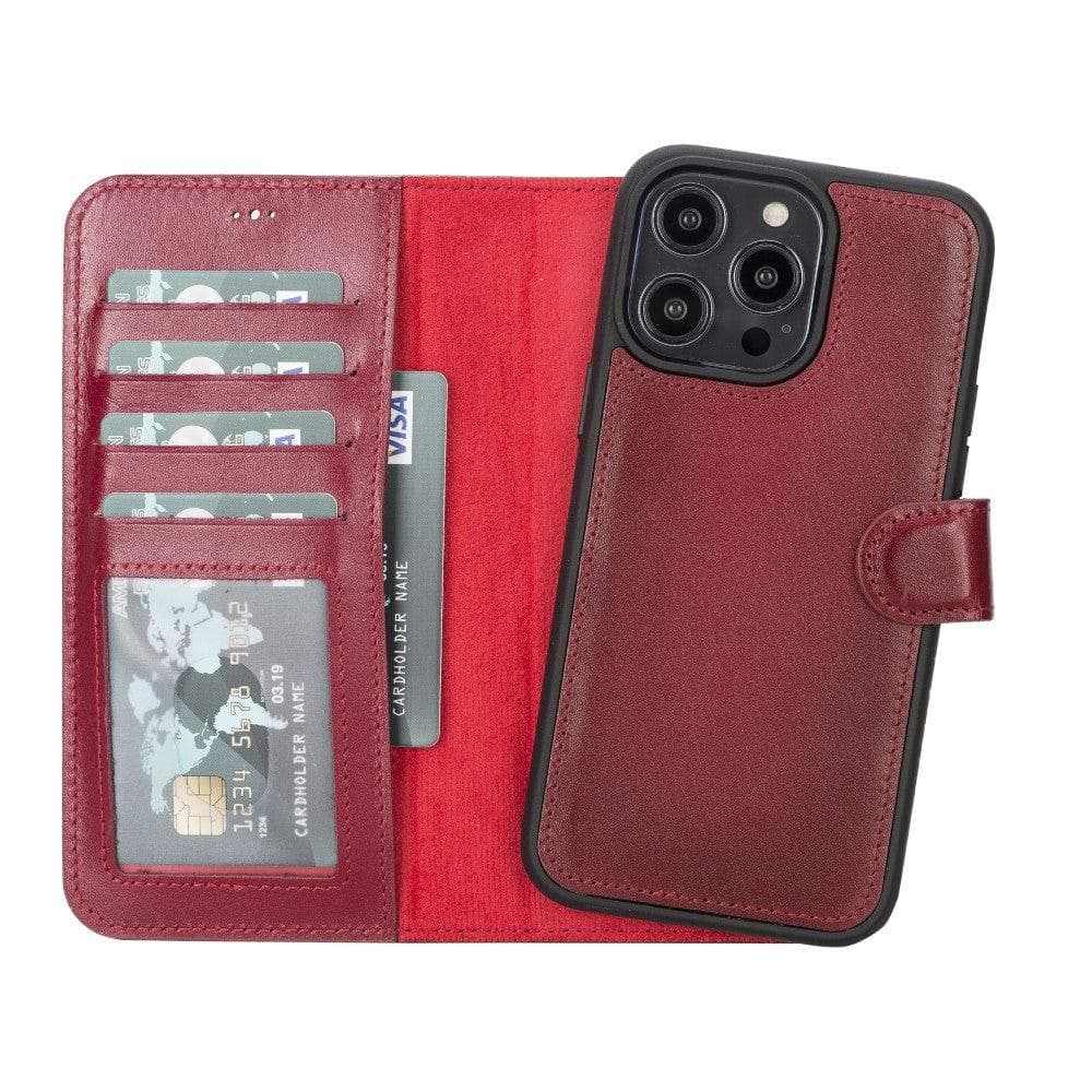 Caen iPhone 14 Plus (6.7") Leather Wallet Case