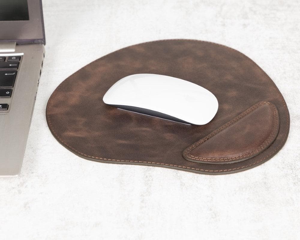 Tapis de souris en cuir rembourré