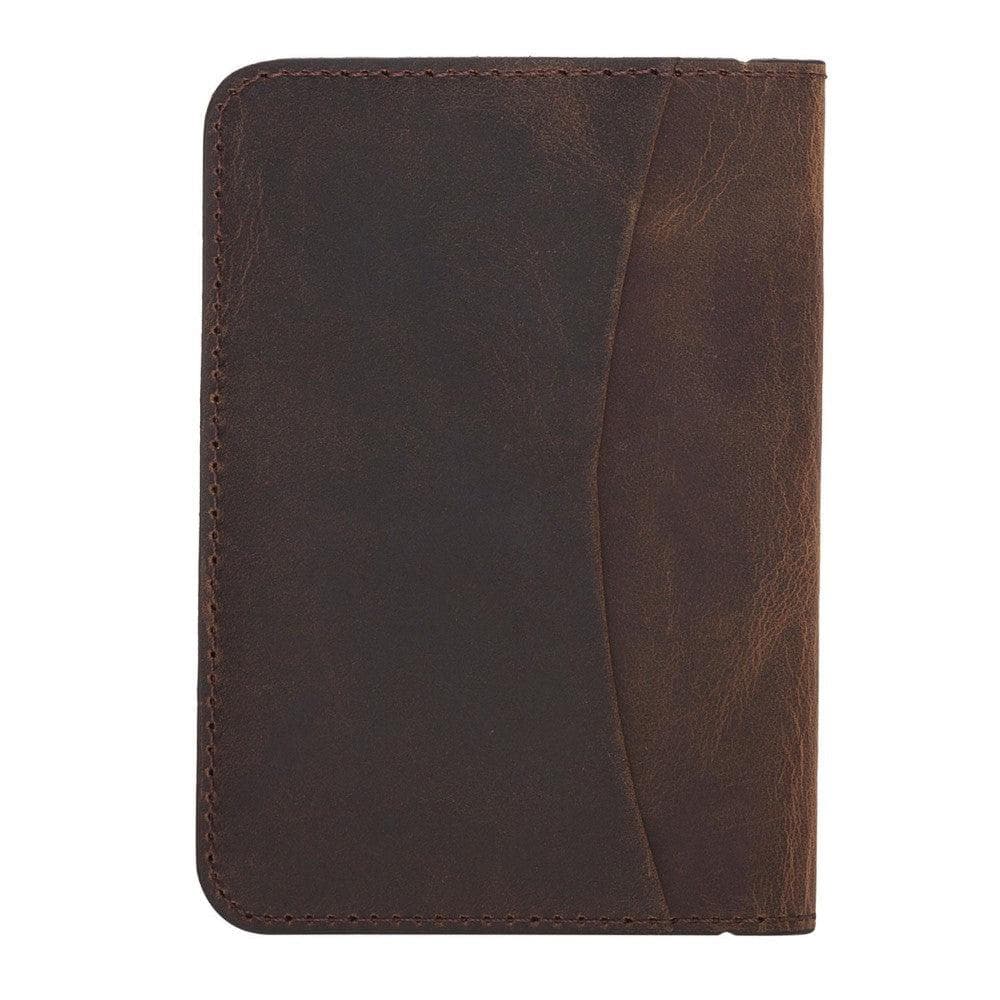 Brown leather wallet on a white background