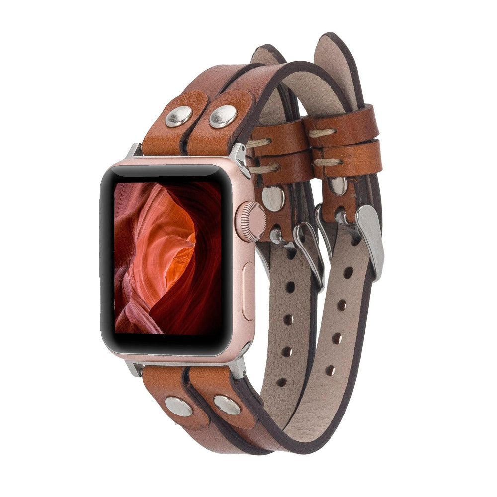 Premium handmade Apple Watch strap compatible with Ultra, SE, and Series 1–10