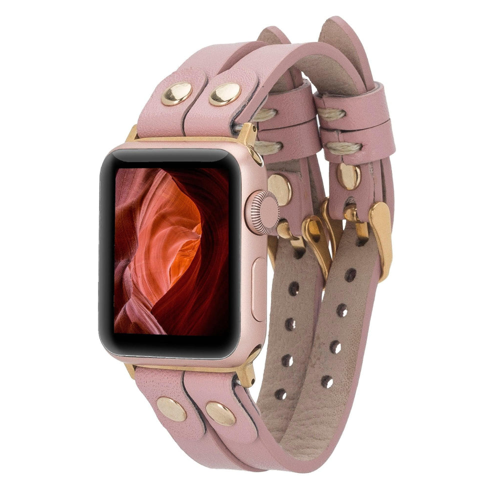 Durham Ely Echtleder-Doppelarmband für Apple Watch