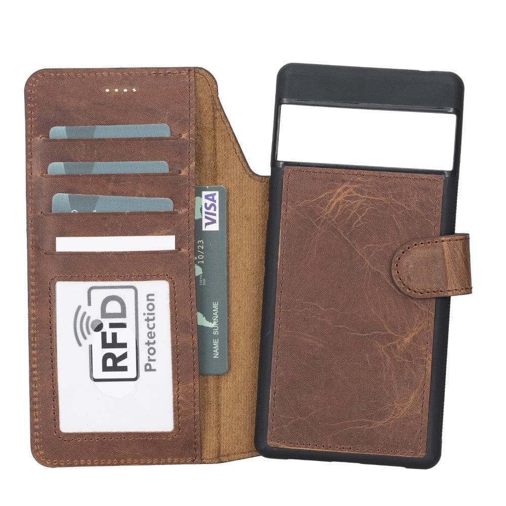 Cannes Google Pixel 6 Pro Leather Wallet Case