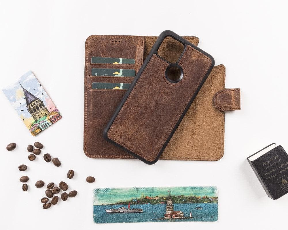 Cannes Google Pixel 5 Leather Wallet Case